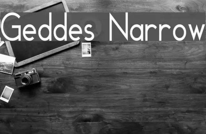 Geddes Narrow Font examples