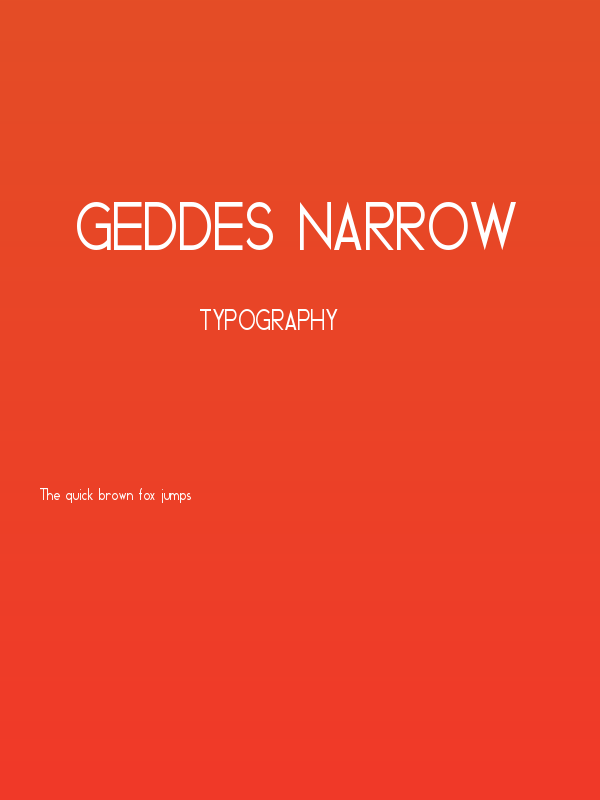 Geddes Narrow Poster