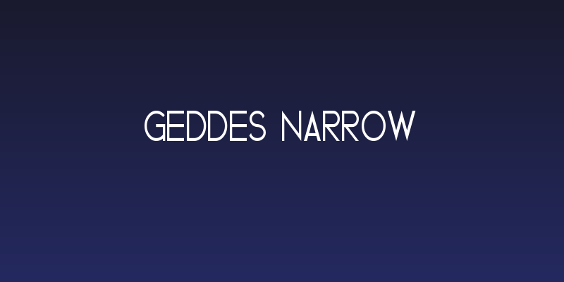 Geddes Narrow Social Header