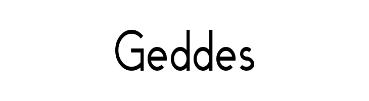 Geddes  フリーフォントのダウンロード