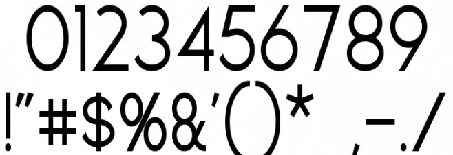 Geddes Font OTHER CHARS