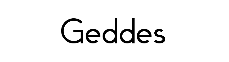Geddes  免费字体下载
