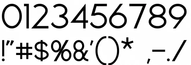 Geddes Font OTHER CHARS