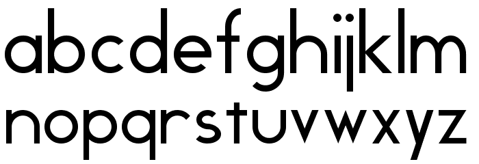 Geddes Font LOWERCASE