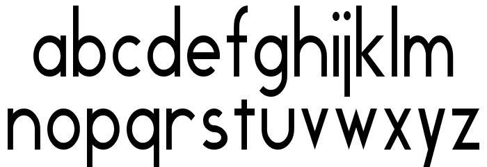 Geddes Font LOWERCASE