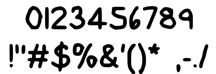 Gee WP Handwriting Regular Font OTHER CHARS