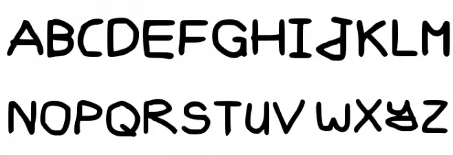Gee WP Handwriting Regular Polices MAJUSCULES
