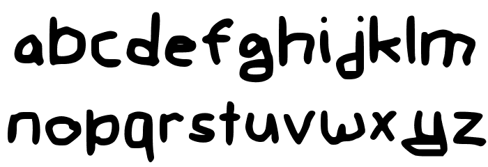 Gee WP Handwriting Regular Font LOWERCASE