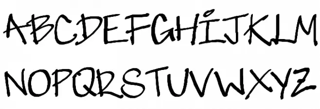 GeeKnee フォント 大文字