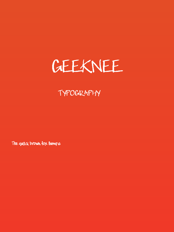 GeeKnee Poster