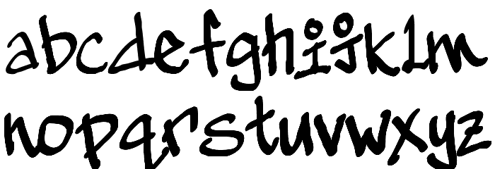 GeeKnee Font LOWERCASE