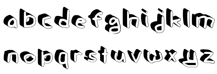 Gee_WP_Handwriting_2016_3D Book フォント 小文字