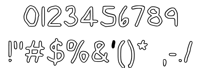 Gee_WP_Handwriting_2016_Outli Book Font OTHER CHARS