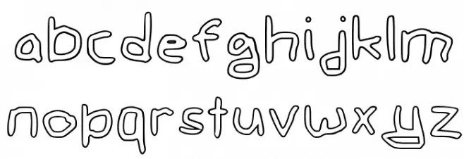 Gee_WP_Handwriting_2016_Outli Book Schriftart Kleinbuchstaben