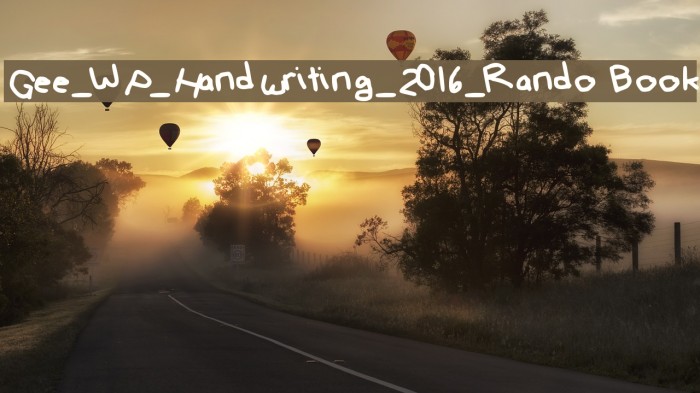 Gee_WP_Handwriting_2016_Rando Book Font examples