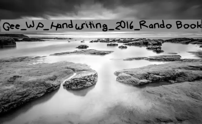 Gee_WP_Handwriting_2016_Rando Book Polices examples