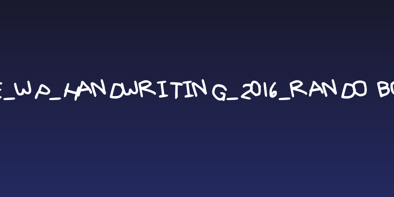Gee_WP_Handwriting_2016_Rando Book Social Header