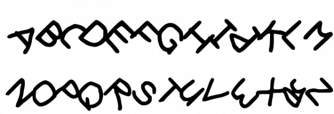 Gee_WP_Handwriting_2016_Skew Book 字体 大写