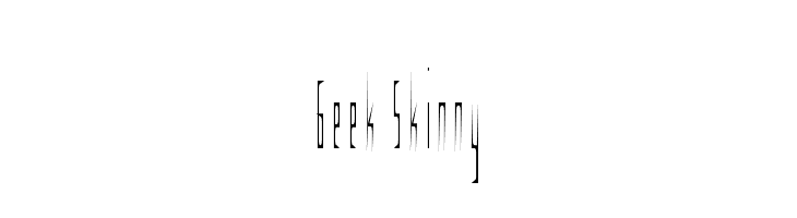 Geek Skinny  font caratteri gratis