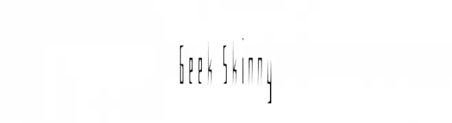 Geek Skinny  Descarca Fonturi Gratis