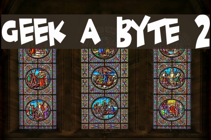 Geek a byte 2 Font examples
