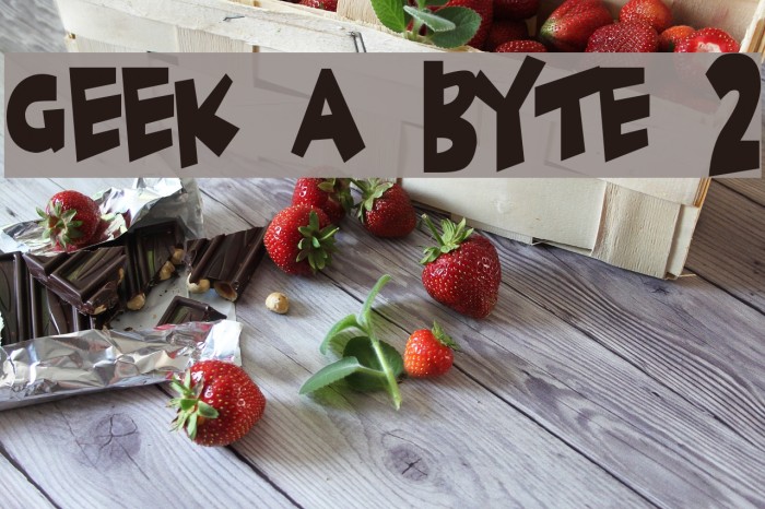Geek a byte 2 Font examples