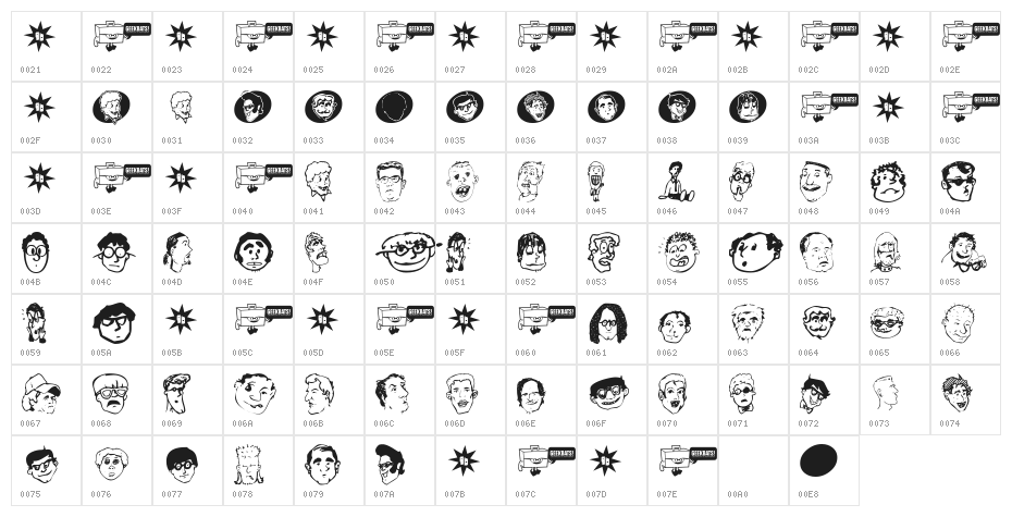 GeekBats Character Map