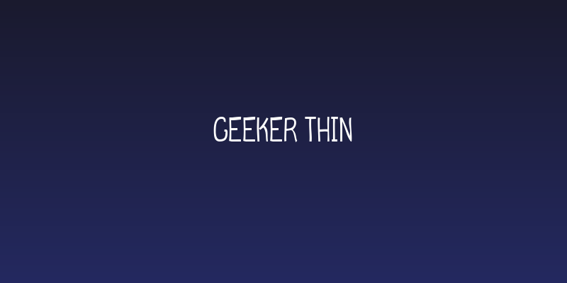 Geeker Thin Social Header
