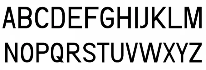 Geelactix Sans フォント 大文字