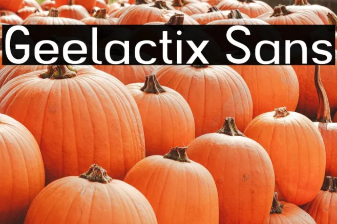 Geelactix Sans Example 3