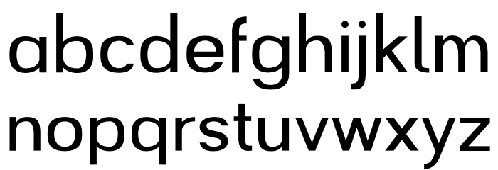 Geelactix Sans Font LOWERCASE