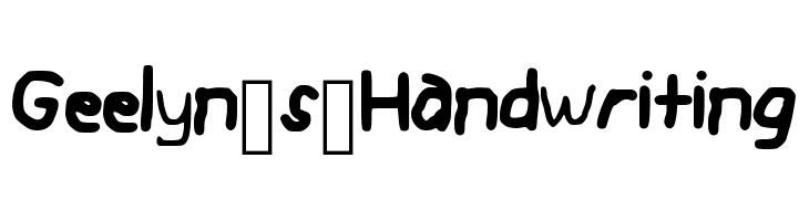 Geelyn_s_Handwriting Font