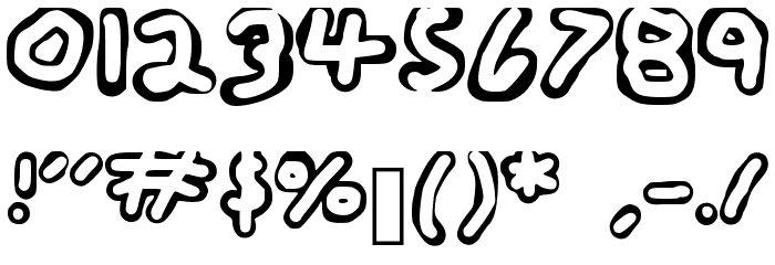 Geelyn_s_Handwriting_Hollow Font OTHER CHARS