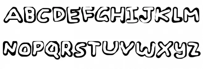 Geelyn_s_Handwriting_Hollow 字体 大写