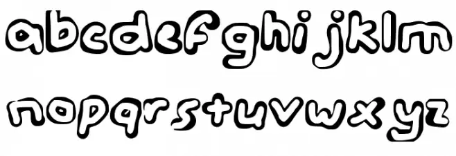 Geelyn_s_Handwriting_Hollow फ़ॉन्ट लोअरकेस