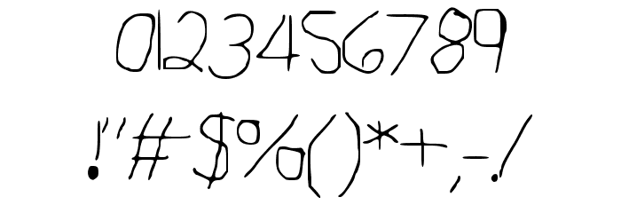 Geelyn_s_Handwriting_Thin Font OTHER CHARS