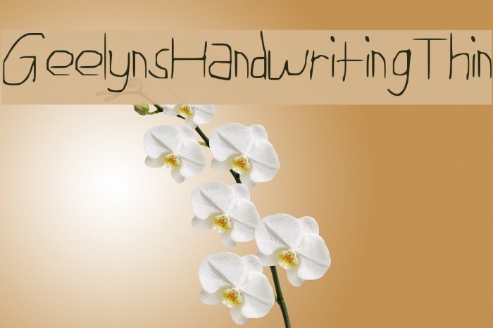 Geelyn_s_Handwriting_Thin Font examples