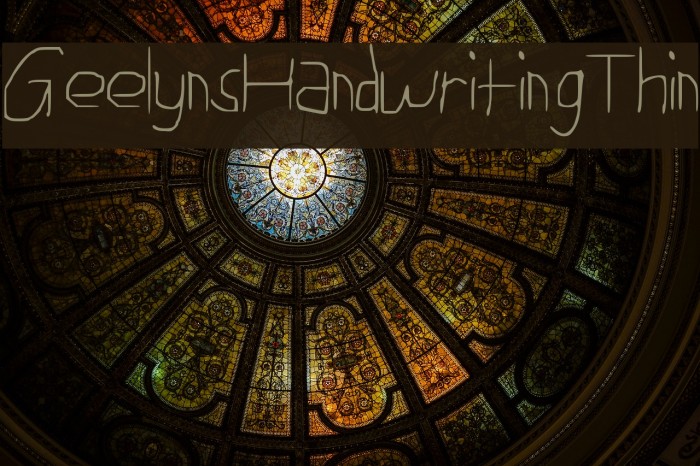 Geelyn_s_Handwriting_Thin Font examples