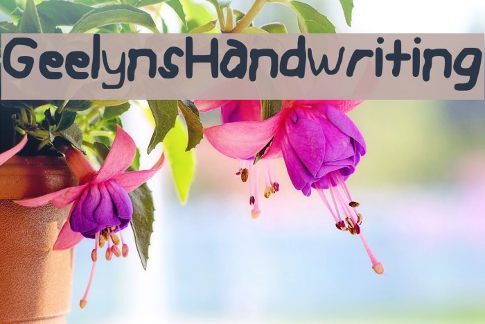 Geelyn_s_Handwriting Font examples