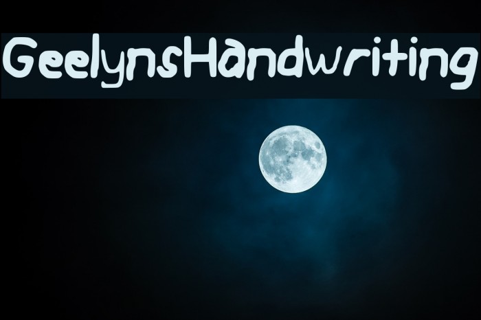 Geelyn_s_Handwriting Font examples