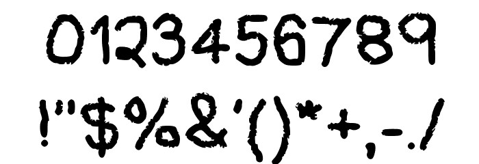 Geelyn's Handwriting Remake A Medium Font OTHER CHARS