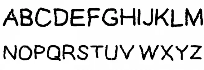 Geelyn's Handwriting Remake A Medium Fonte MAIÚSCULAS