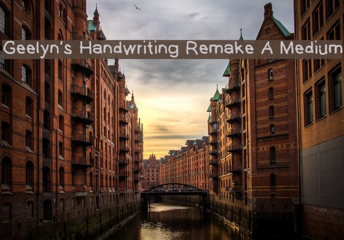 Geelyn's Handwriting Remake A Medium Font examples