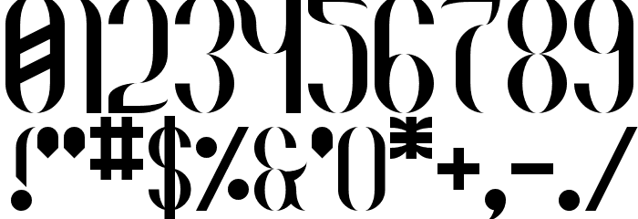 Gehenna Regular Font OTHER CHARS