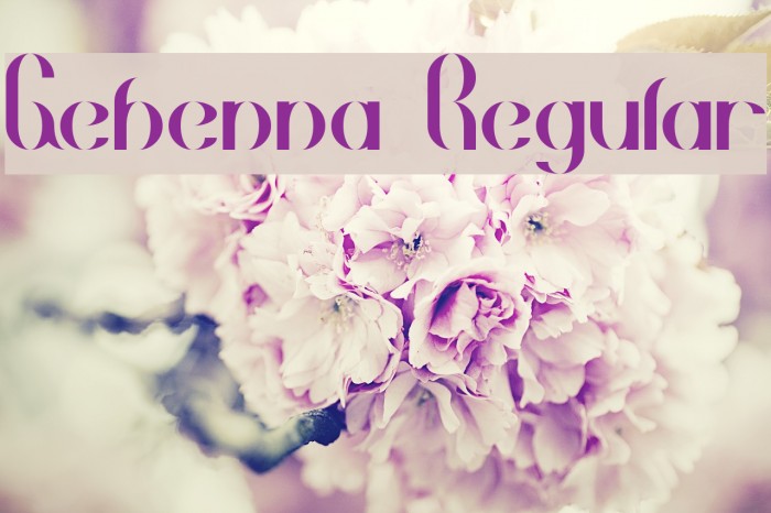 Gehenna Regular Font examples