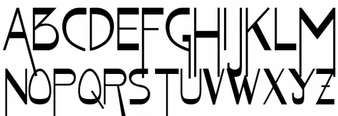 Geisha Schriftart Groß