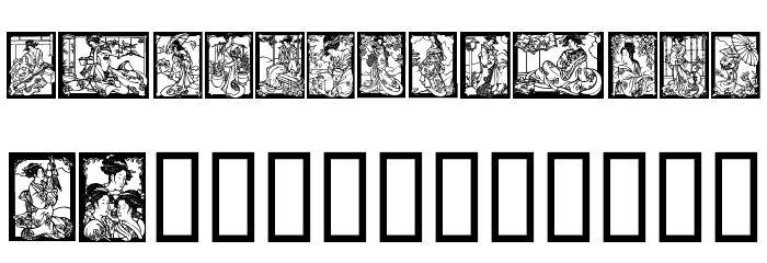 Geisha Font LOWERCASE