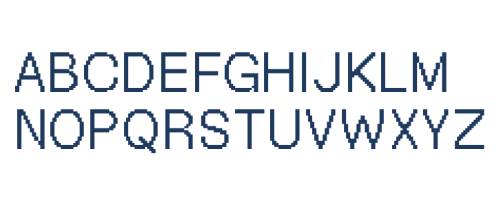 Geist Pixel Regular Uppercase