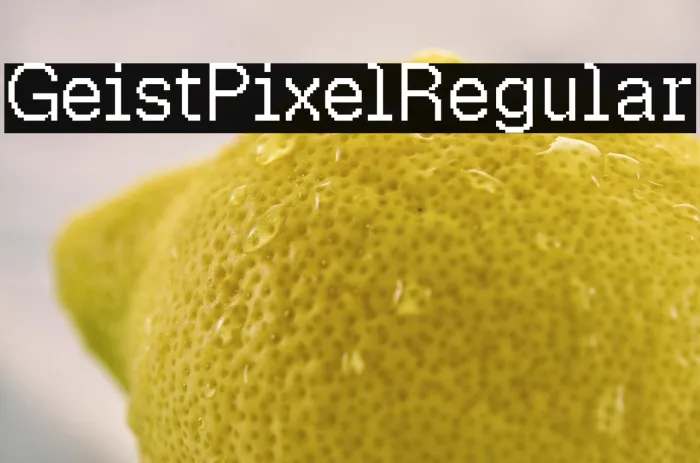 Geist Pixel Regular Example 3