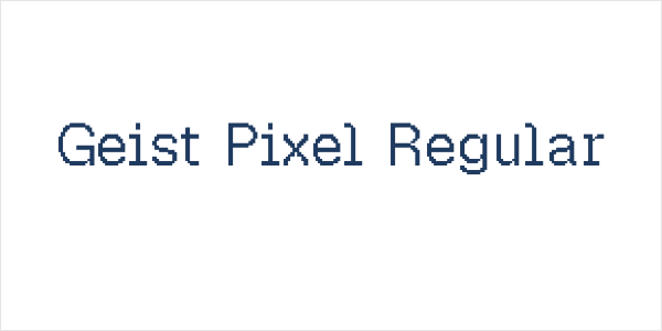 Geist Pixel Regular Logo